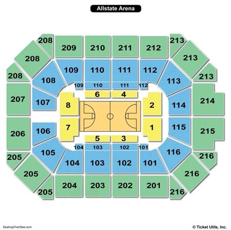Allstate arena map. Seating view photos from seats at Allstate Arena, section 102, row F, home of DePaul Blue Demons, Chicago Wolves, Chicago Sky, Chicago Rush. See the view from your seat at Allstate Arena., page 1. 