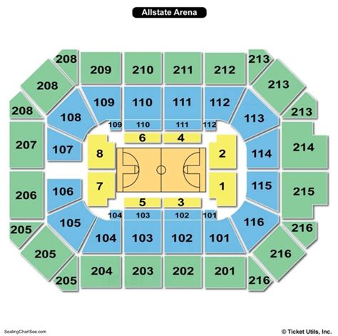 The cheapest day to go to an event at Allstate Arena is Sunday, where the average historical price for Allstate Arena events is $119.20. Allstate Arena Seat Map and Seating Charts Whether you want front row seats, a balcony view or anything in between, Vivid Seats can help you find just right the tickets to help you experience it live.