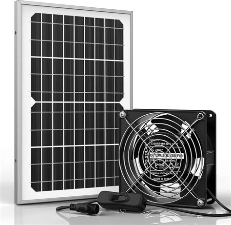 Allto Solar Waterproof Solar Powered Fan Kit Pro, 15W …