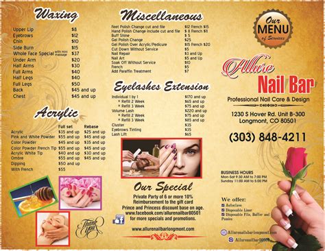 We love what we do and guarantee our nail enhancement services for 7 days. In the event you lose a nail or lifting occurs within the first 7 days, we will repair it free of charge. A refund cannot be given on any products or services. If you are unsatisfied with a service, please let us know and another technician would be glad to accommodate you.. 