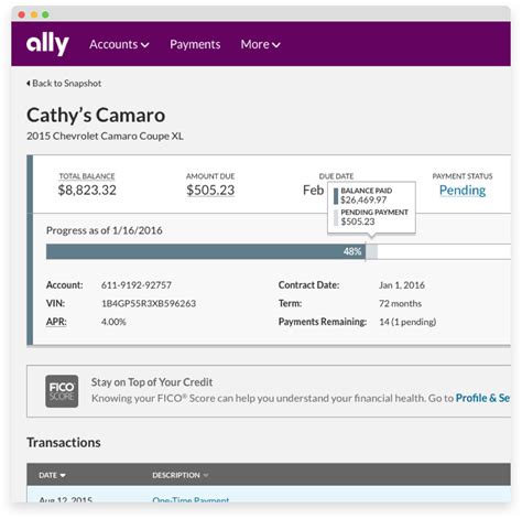 At ally.com/auto/manage-account, you can easily manage your auto finance account with Ally. You can view your statements, make payments, update your information, and .... 