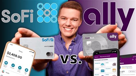 Ally vs sofi. Feb 6, 2024 ... Ally vs. SoFi. At first glance, there isn't much difference between Ally Bank and SoFi Bank. Both offer checking and savings accounts with above ... 
