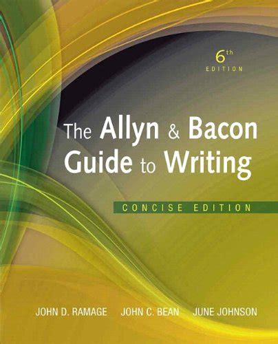 Allyn and bacon guide to writing the concise edition 6th edition. - Study guide for fahrenheit 451 the hearth and salamander vocabulary.