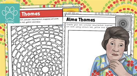 Alma Thomas Coloring Shee