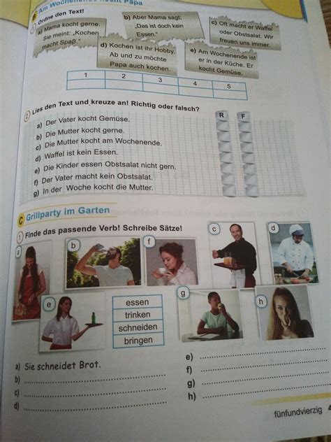 Almanca çalışma kitabı sayfa 45