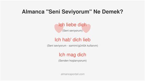 Almanca Beni Seni Onu. 