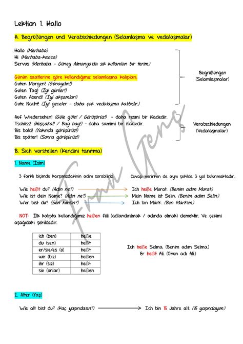 Almanca Notları öğrenci Seite 8 PubHTML5.