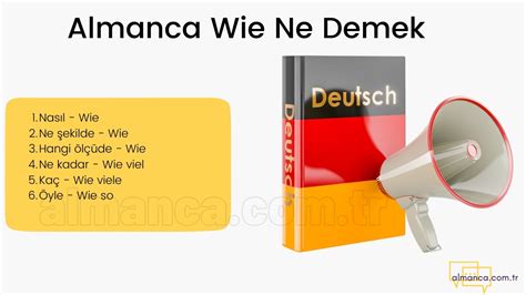 Almanca in Ne Demek. 