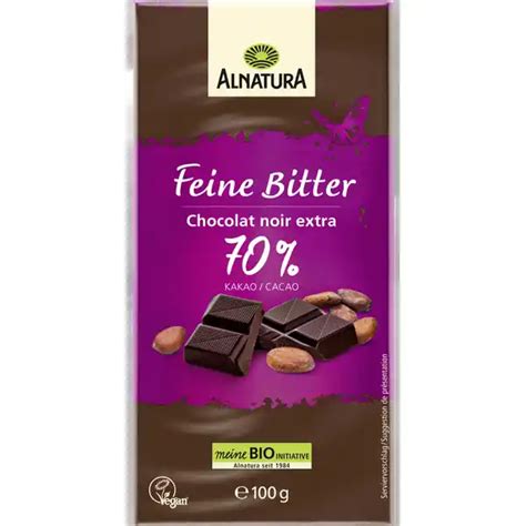 Alnatura, Feine Bitter 70% Kakao Kalorien - Schokolade - Fddb