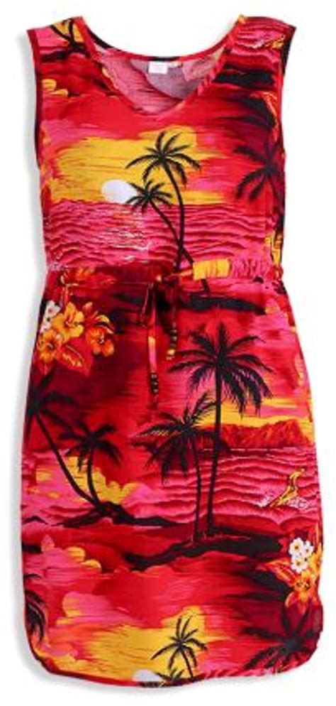 Aloha DRESS - Red Scenic - ABC Stores