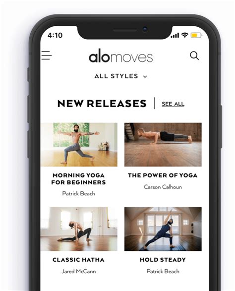 Alomoves. Alo Moves is a yoga app from Alo Yoga, the trendy athleisure line adored by celebrities. It offers many different types of yoga and exercise classes, such as vinyasa, … 