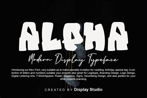 Alpha Font DisplayStudio_ FontSpace