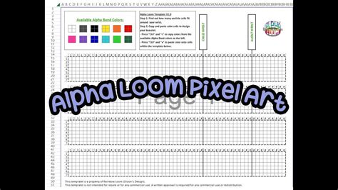 Alpha Loom™ Pixel Art How To Use Templates To Create Your Own Designs