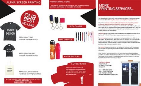 Alpha screen printing brochure 2015(1) by Alpha Screen Printing Issuu