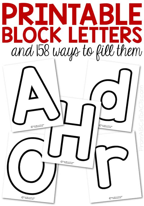Alphabet Block Letters Printable