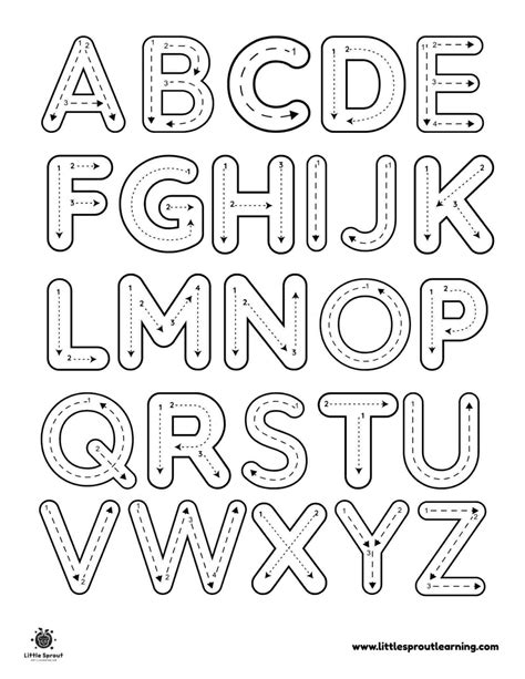 Alphabet Coloring Pages To Prin