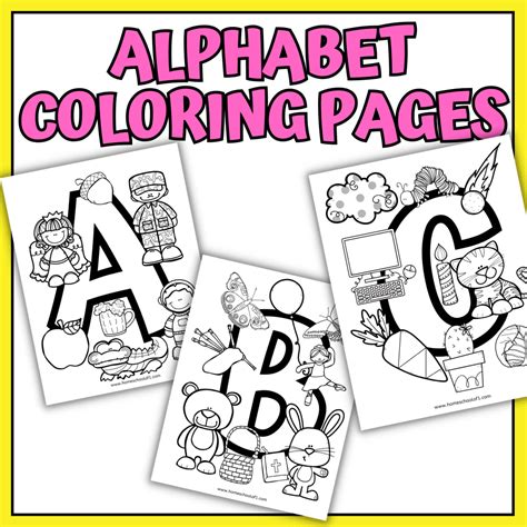 Alphabet Coloring Shee