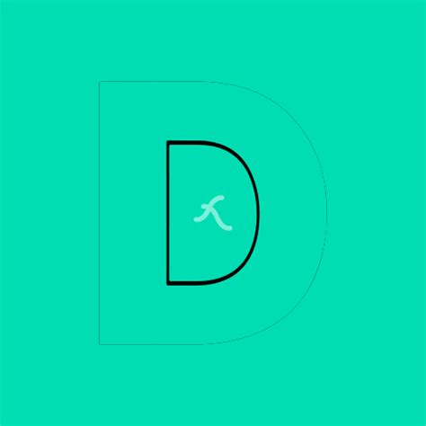 Alphabet D 3D rotation preloader Lottie JSON animation by