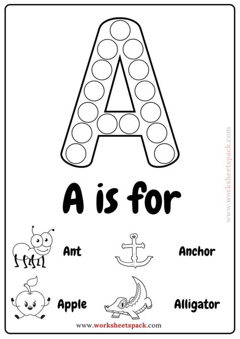 Alphabet Dot Dot Worksheet