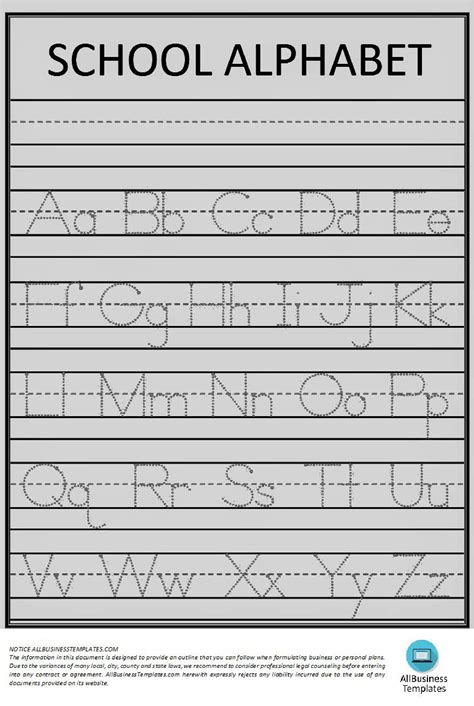 Alphabet Handwriting LE K1