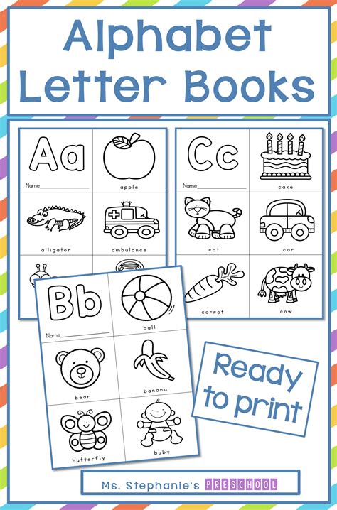 Alphabet Letter Books Printable
