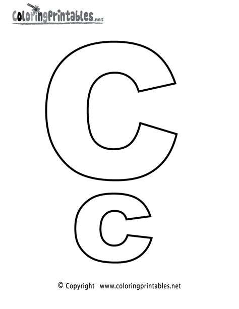 Alphabet Letter C Coloring Pages