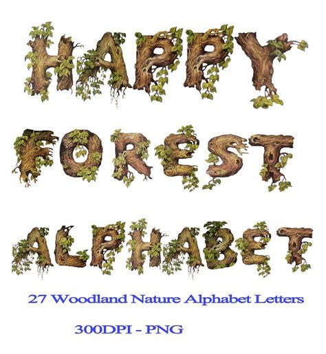 Alphabet Letters Letters in Nature Photo Letters Tree Etsy in 2020