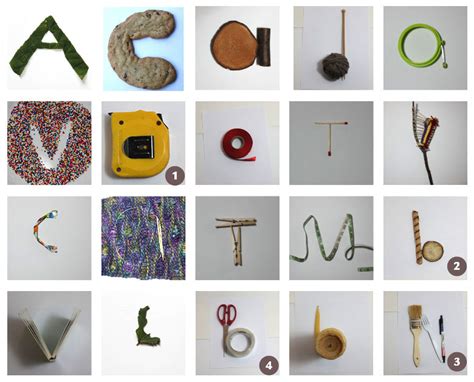 Alphabet Made Out Of Objects Photos Alphabet Collections