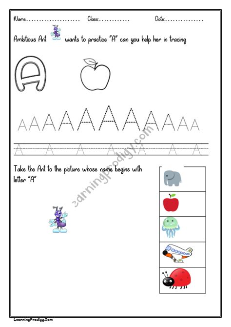 Alphabet Worksheets Archives LearningProdigy