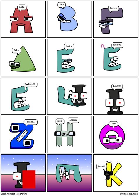 Alphabet lore comic studio 2.  Create comics with MEB And KFX's Greek ...