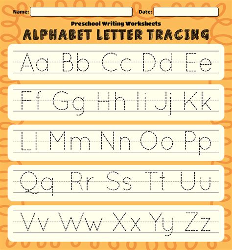 Alphabet preschool. Help your preschooler learn the alphabet (uppercase and lowercase letters) while coloring and tracing with these ABCs worksheets. 