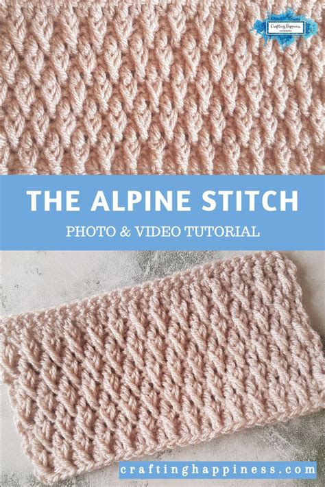 Alpine Stitch Crochet Pattern Free Tutorial Crafting Happiness in