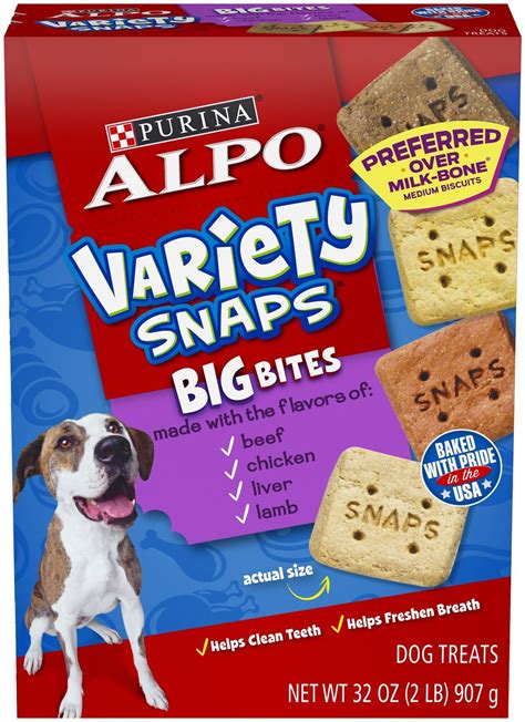 Alpo snaps dog treats discontinued. Pedigree Choice Cuts in Gravy Wet Dog Food Variety Pack, 3.5 oz Pouches (48 Pack) 249. Pickup Delivery 1-day shipping. $14.12. $2.89/lb. Purina ONE True Instinct Soft Tender Cuts in Gravy High Protein Flavors Adult Wet Dog Food Variety Pack, 13 oz cans (6 pack) 843. Pickup Delivery 1-day shipping. 