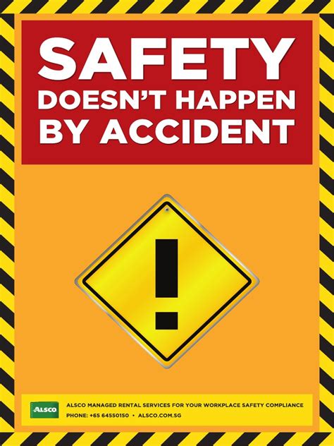 Alsco SG Workplace Safety Posters Doesnt Happen Accident A4 pdf