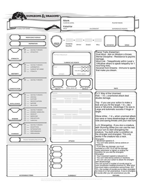Www Norddeutschemission De Alt 5e Character Sheet