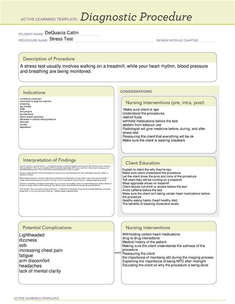 Alt diagnostic procedure. View ALT Diagnostic Procedure (9).docx from NURSING HEALTH ASS at Brookline College, Phoenix. ACTIVE LEARNING TEMPLATE: NURSING SKILL STUDENT NAME: Briana Mckaney PROCEDURE NAME: Pharmacokinetics and 