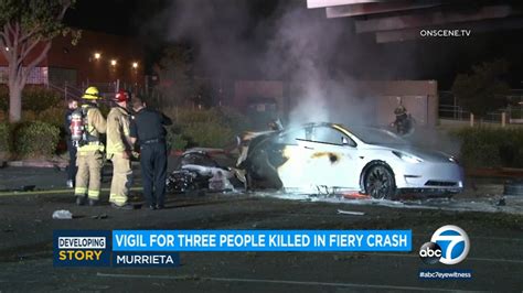 RIVERSIDE COUNTY, Calif. (July 10, 2023) — Three teenagers died in a fiery Murrieta crash Saturday night when a white Tesla crashed in a parking lot at Alta Murrieta Elementary School on Whitewood Road. The solo- vehicle collision occurred around 11:09 p.m. on July 8th, according to KTLA 5 News. The Murrieta police and fire departments .... 