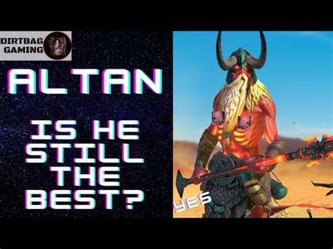 Learn how to play as Altan, a 100% max God mode champion in Raid Shadow Legends, a popular online role-playing game. Watch a video guide by Skratch Plays, a popular streamer and content creator, with tips on stats, gear, masteries and more.. 