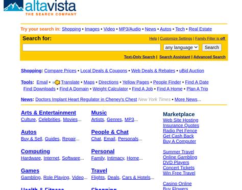 Altavista search