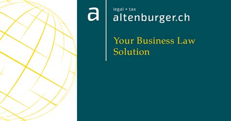 Altenburger – Swiss Legal + Tax Firm in Zurich, Geneva, Lugano