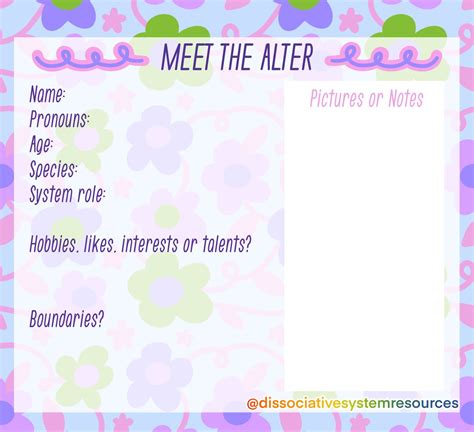 Alter Introduction Template