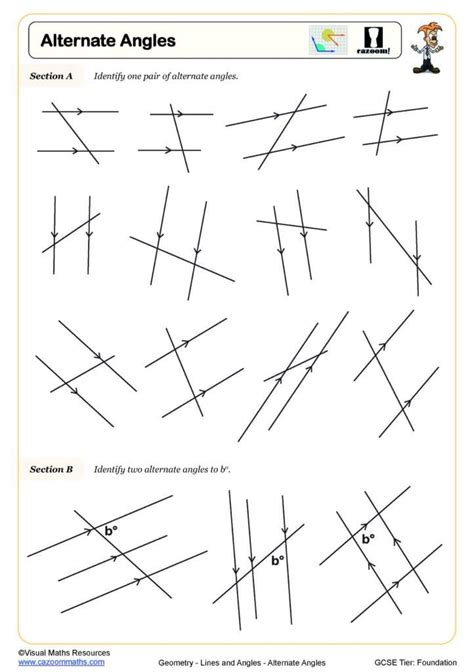 Alternate Angles Worksheet Fun and Engaging PDF Worksheets