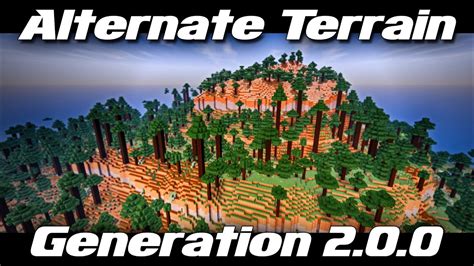 Alternate terrain generation. Alternate Terrain Generation Mod 1.11.2, 1.10.2 (ATG) is a complete replacement for the vanilla overworld terrain generator which radically changes the way … 