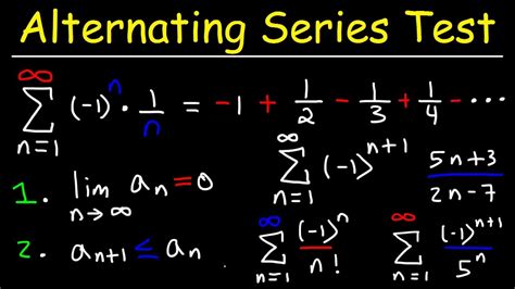 Alternating series test. Things To Know About Alternating series test. 