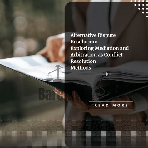 Alternative Dispute Resolution Mediation as Conflict ResolutionMethods