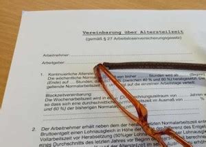 Altersteilzeit arbeitsamt