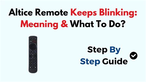 Altice one remote keeps blinking. com] &bull; T-Mobile adds Hulu to list of freebies for it...