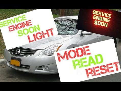 Altima Soon To Engine Turn Service Off How Light Nissan
