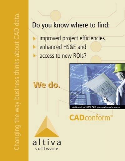 AltivaSoftware CADconform Brochure