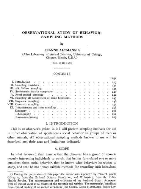 Altmann 1974 pdf